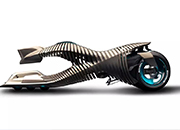 宝马又出新概念 像鱼骨一样的摩托车没车把 转弯全靠扭