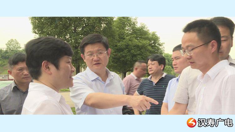 汉寿县委书记杨昶实地调度在建重点建设项目
