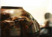 唐长沙窑背水瓷壶：双鱼为榼 雪夜长在