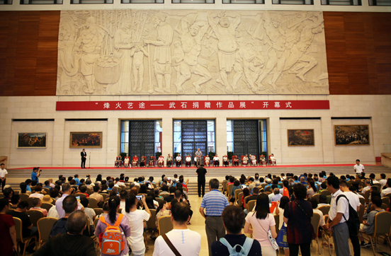 湘籍新四军老战士武石捐赠作品展开幕式在京举行