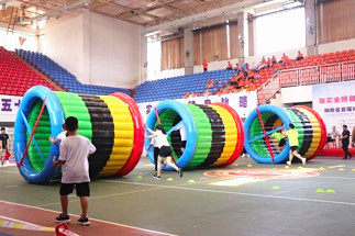 省首届社区趣味运动会永州市社区排位赛在新田举行