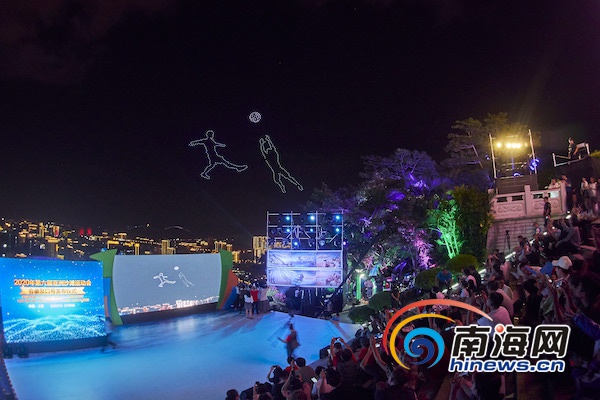 助力打造时尚亚沙会 400架无人机闪耀三亚夜空