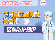 快告诉亲人·返岗篇丨下周复工的同志请备好这些防护知识