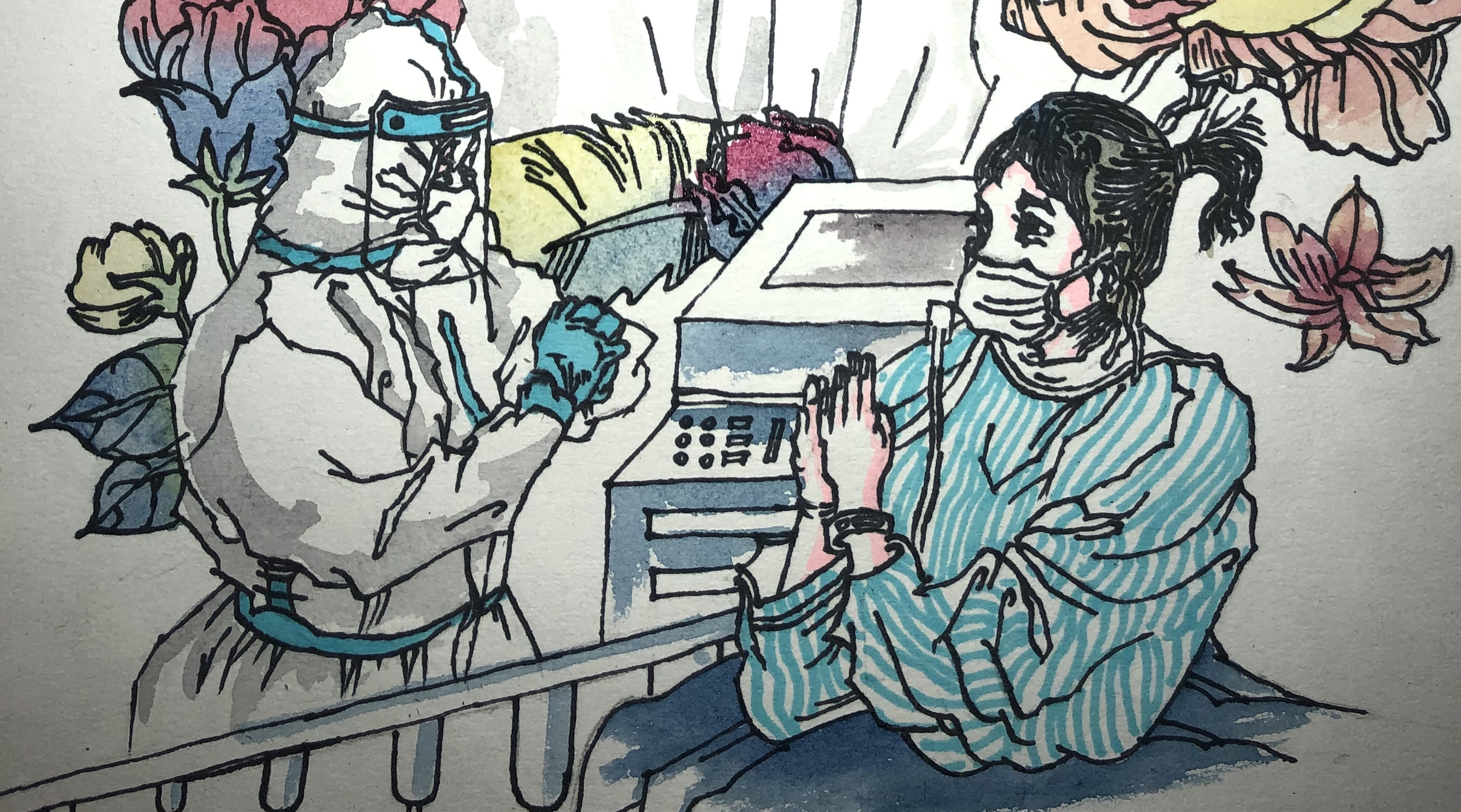 “健康向上·战‘疫’有我”参赛作品展示|龙科安 绘画《战“疫”有我》