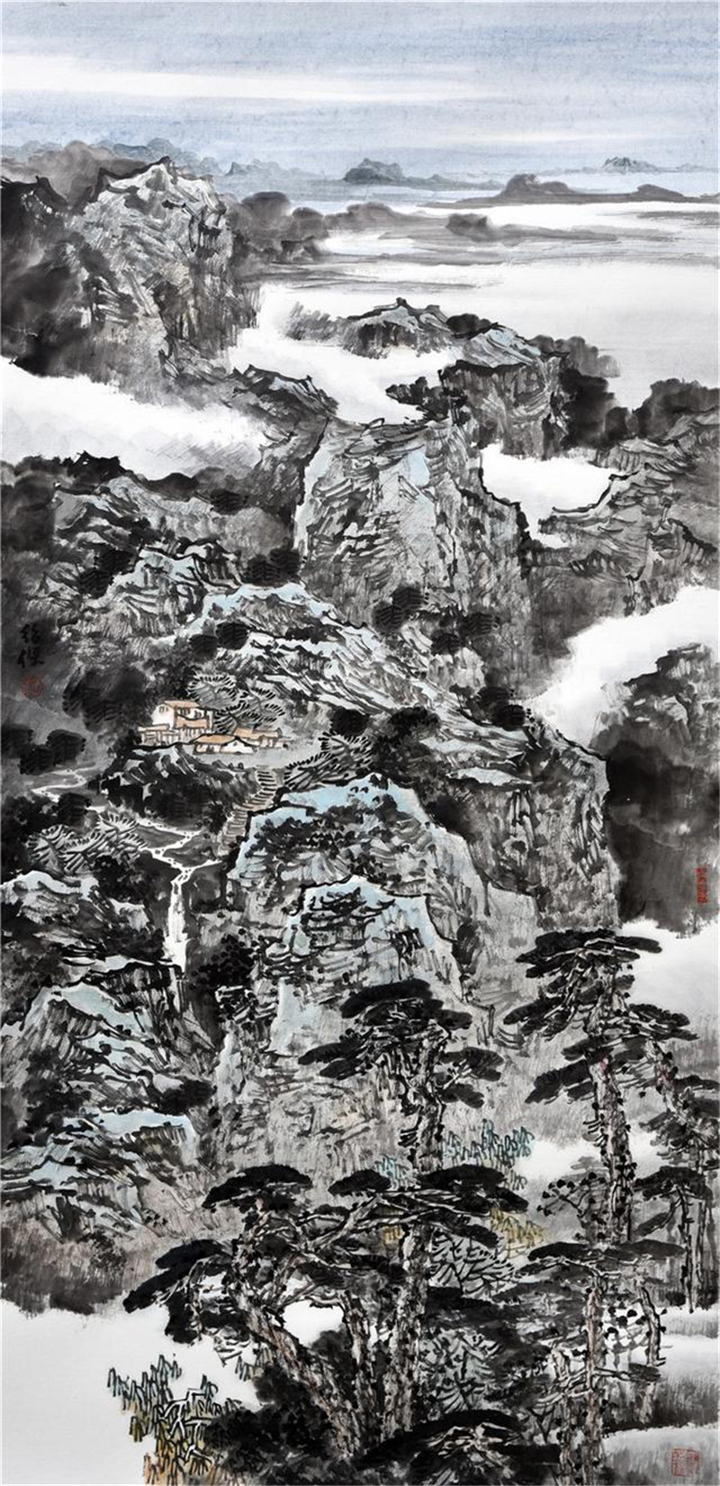 学者型画家田明佳作鉴赏