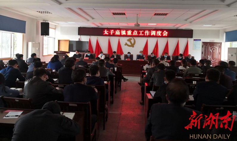 太子庙镇：召开重点工作调度会