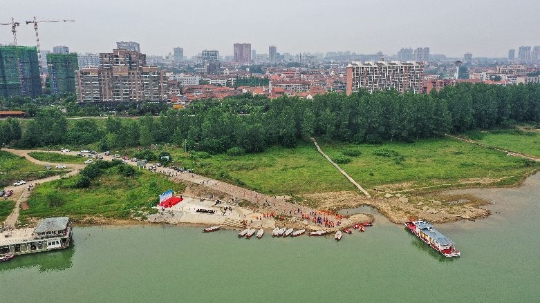 县公安消防大队,澧县社会应急救援力量等,在兰江闸原澧水河汽渡码头