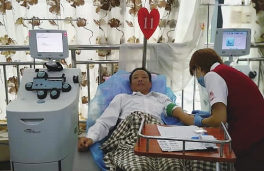 宁乡农民第180次献血 献血量相当于12个成年人全身血液总和